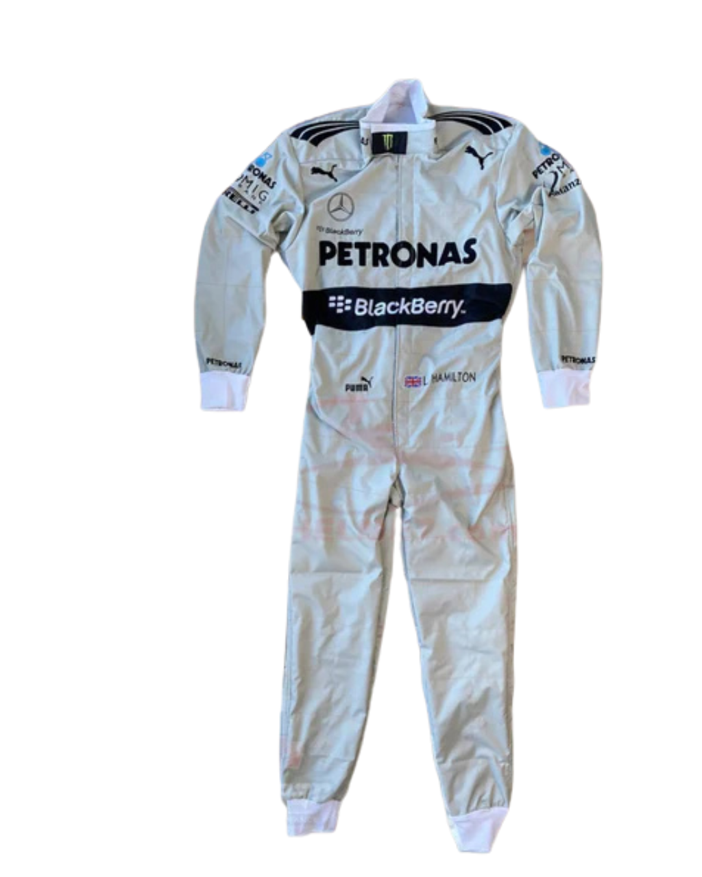 F1 Mercedes Lewis Hamilton 2013 race suit
