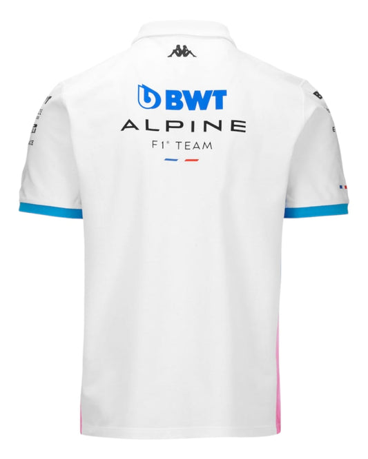 BWT Alpine F1 Team 2023 Polo Shirt - White GLT Racegear