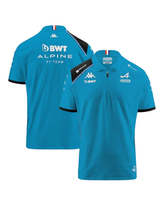 BWT Alpine F1 Team 2023 Polo Shirt - Blue GLT Racegear