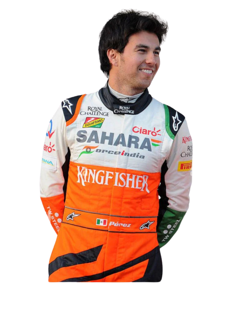 F1 Sergio perez  2014 Sahara force  race suit