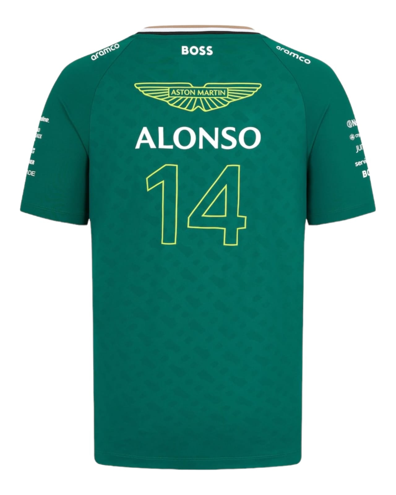 Aston Martin Aramco F1 2024 Fernando Alonso Team Driver T-Shirt GLT Racegear