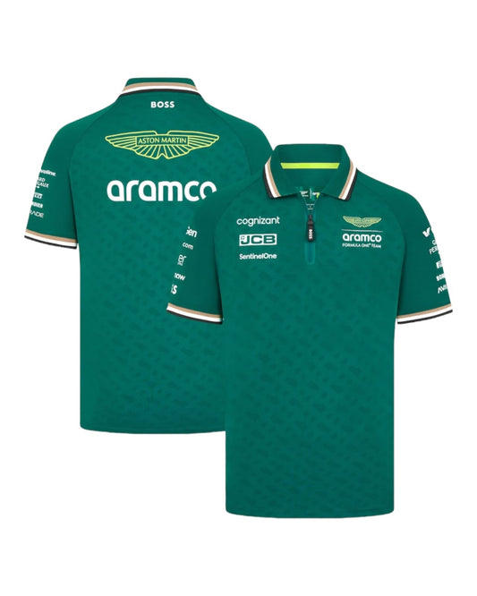 Aston Martin Aramco F1 2024 Team Polo shirt GLT Racegear