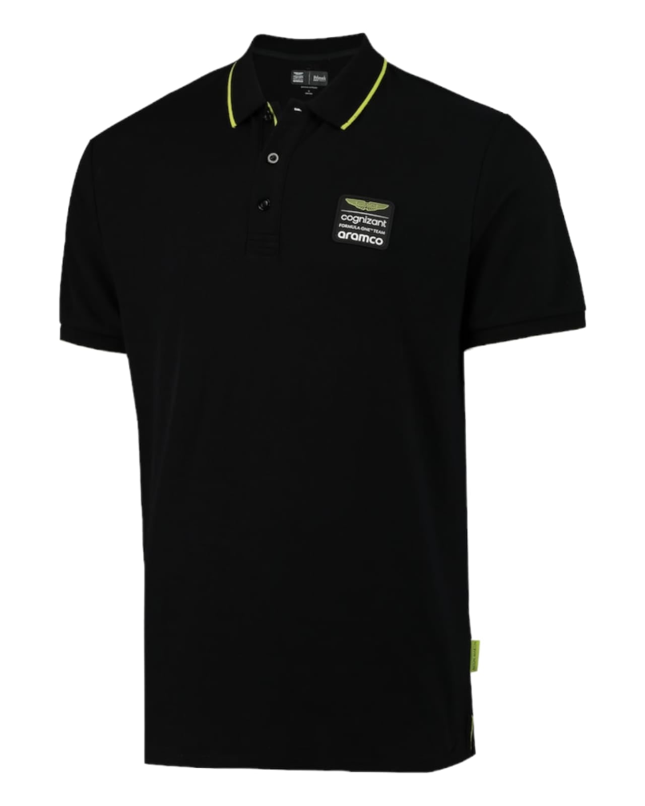Aston Martin Aramco Cognizant F1 Lifestyle Polo - Black GLT Racegear