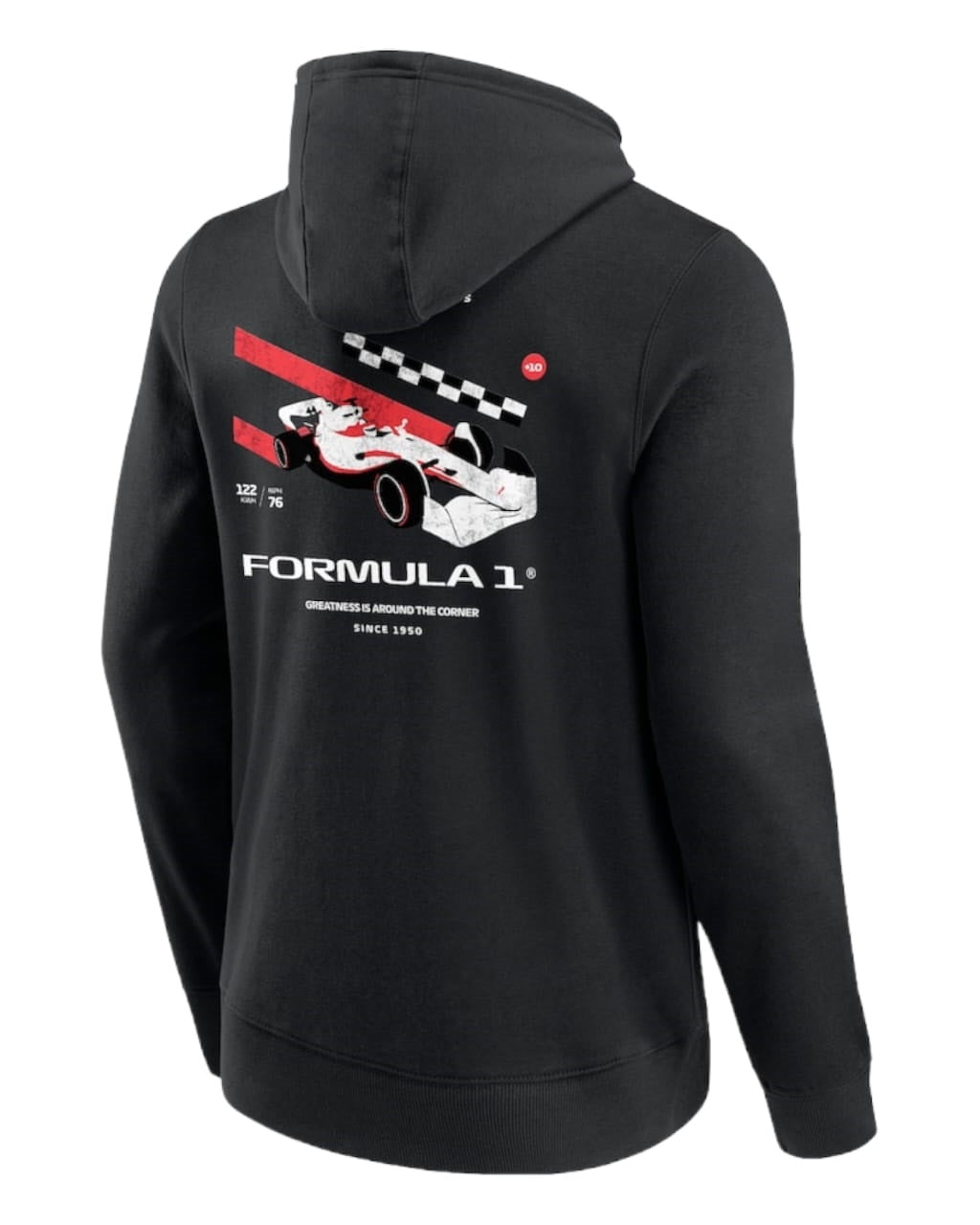 F1 Distressed Car Graphic fleece Hoodie GLT Racegear
