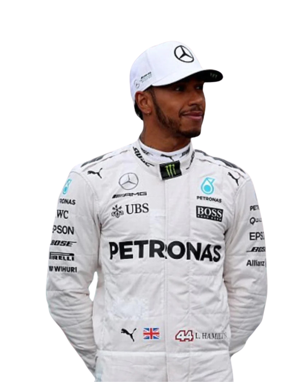 F1 Mercedes Lewis Hamilton 2017 race  suit