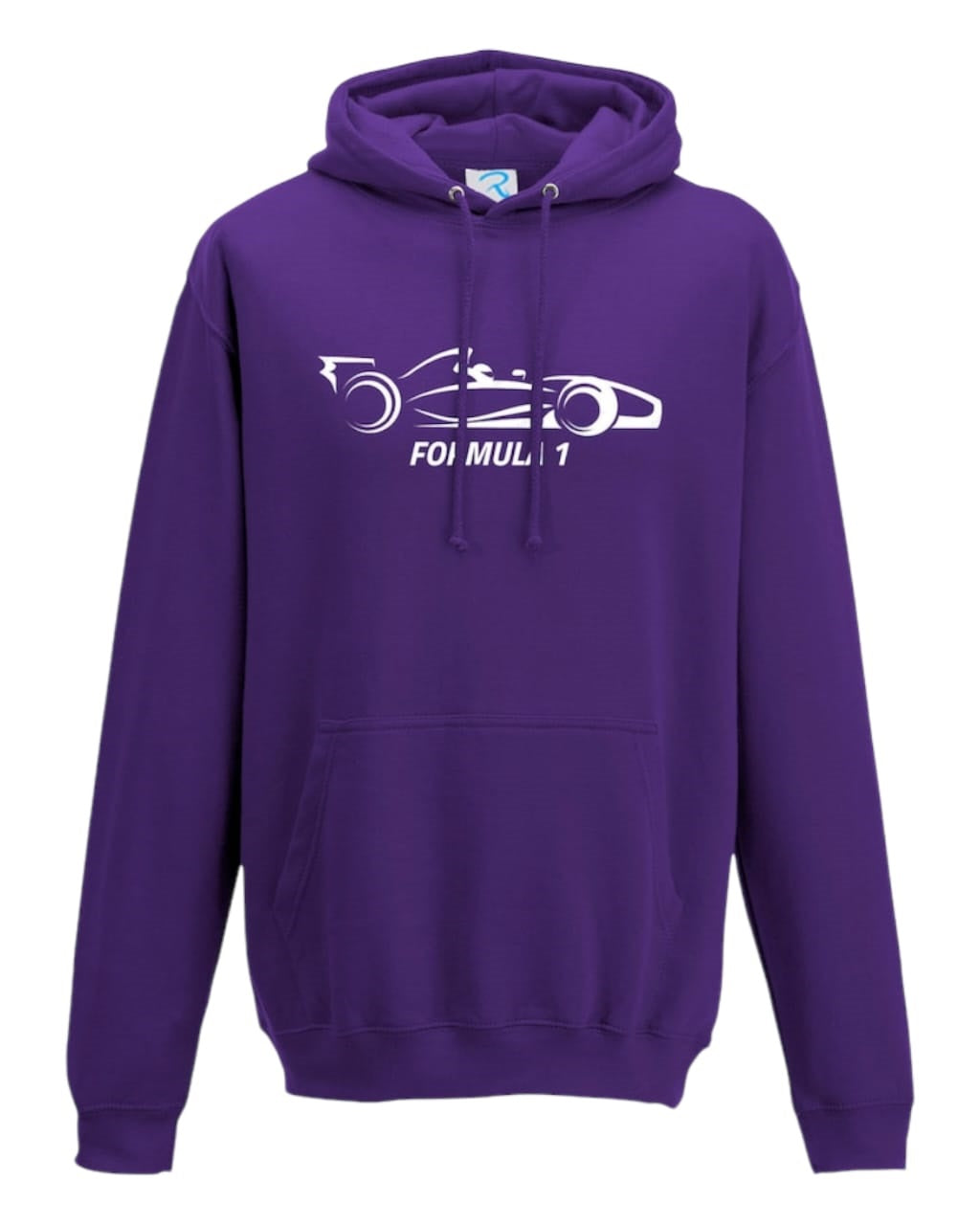 F1 Distressed Car Graphic fleece violet purple Hoodie GLT Racegear