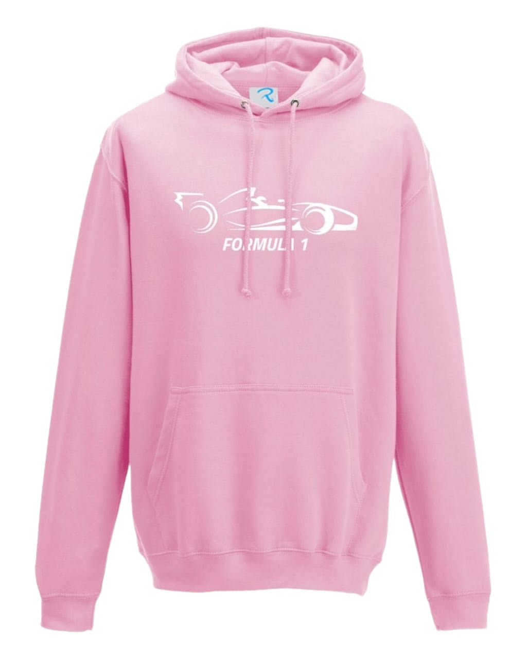 F1 Distressed Car Graphic fleece pink Hoodie GLT Racegear