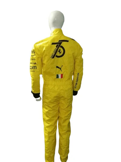 F1 Charles leclerc 75th anniversary 2023 race  suit