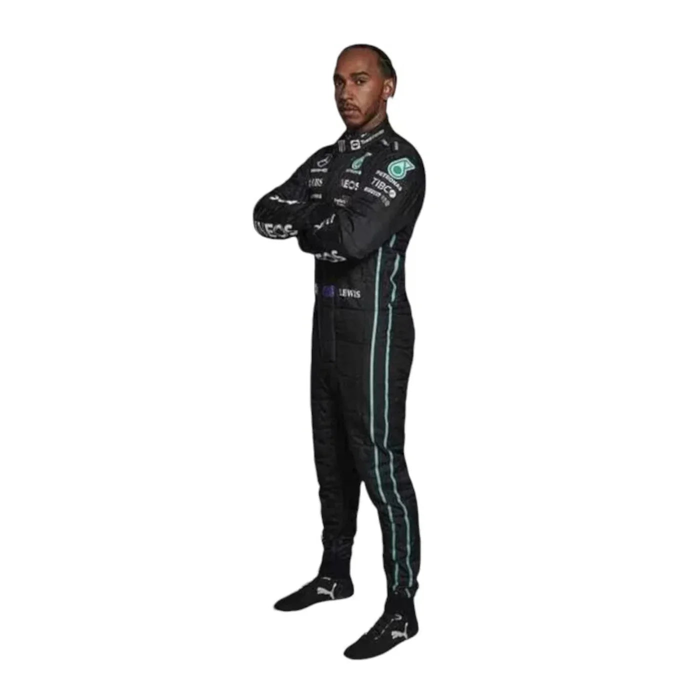 F1 Mercedes Lewis Hamilton 2022 race  suit