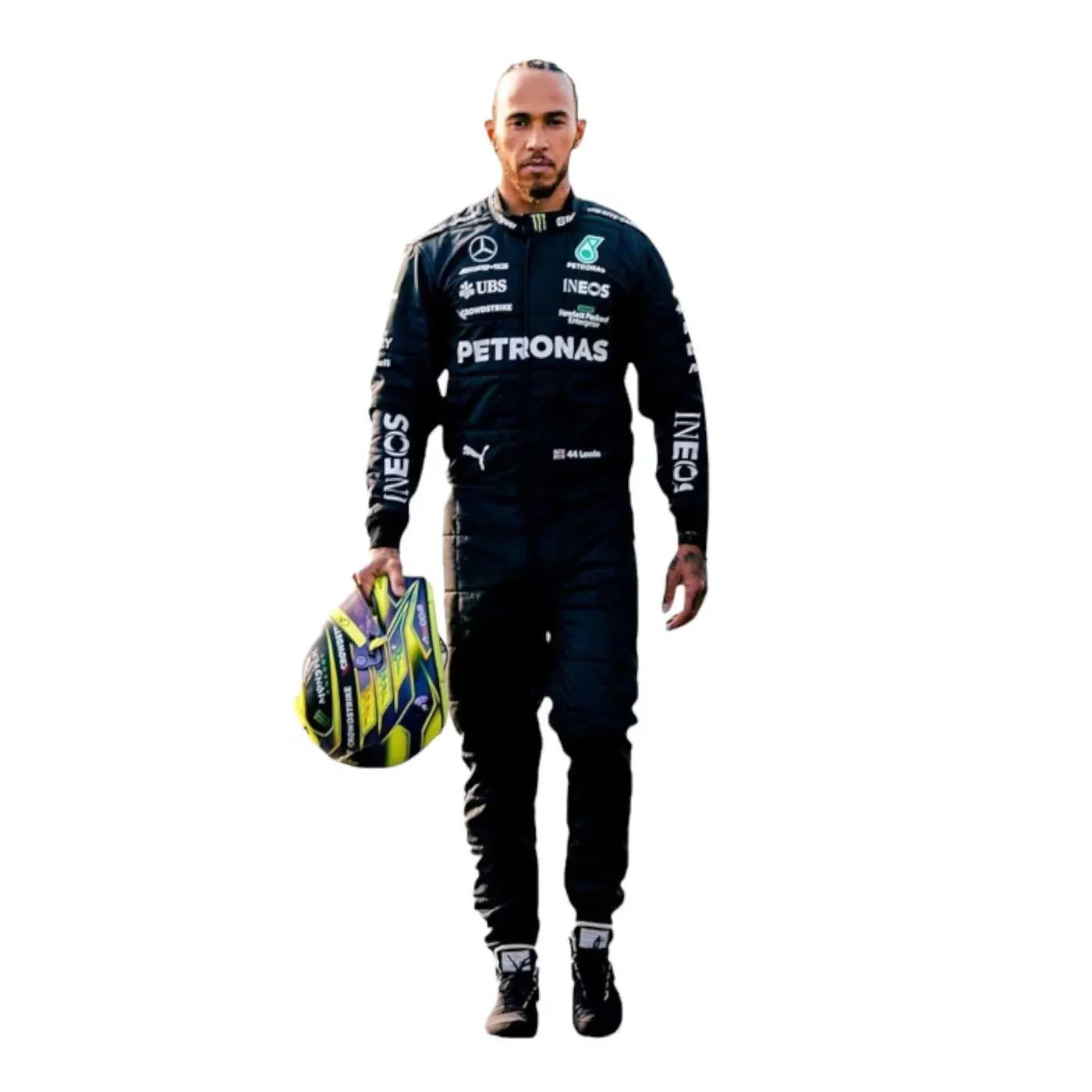 F1 Mercedes Lewis Hamilton 2023 Race  suit