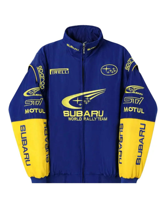 Subaru Rally Vintage Blue  Jacket My Store